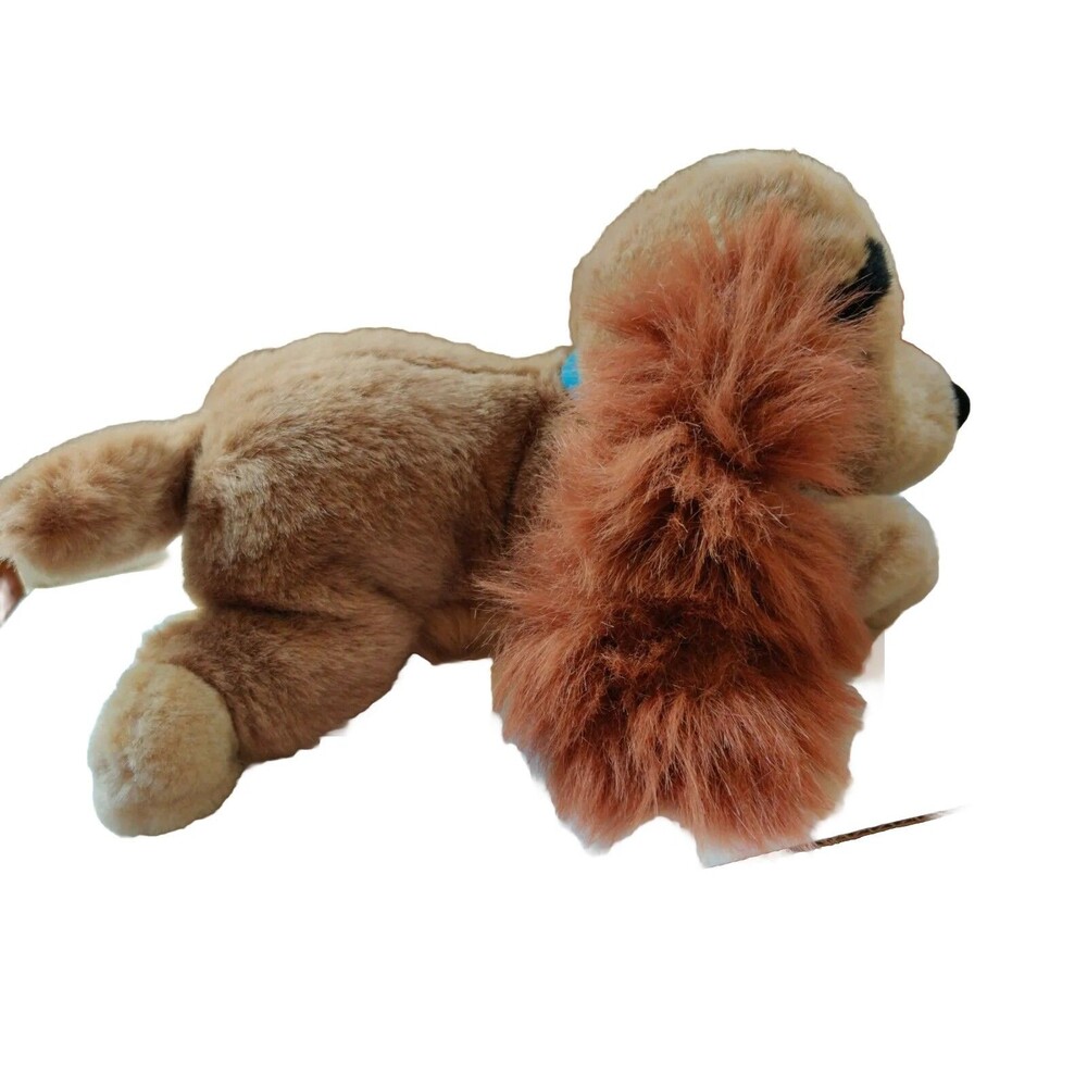 Disney Store 13" Plush Lady And The Tramp Pup Dog Stuffed Laying Animal Toy